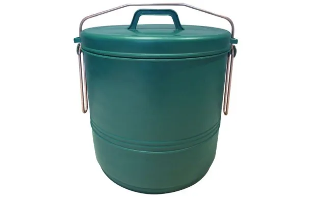 ALUMINIUM ET PLASTIQ POUBELLE COMPOST 16L VERTE PC16