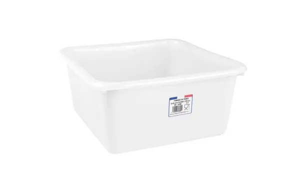 ALUMINIUM ET PLASTIQ CUVETTE CARREE 15L 38CM BLC A CC38B