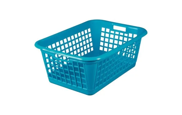 ALUMINIUM ET PLASTIQ CORBEILLE LINGE 60X40X23 BLEU CLGL