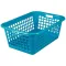 ALUMINIUM ET PLASTIQ CORBEILLE LINGE 60X40X23 BLEU CLGL