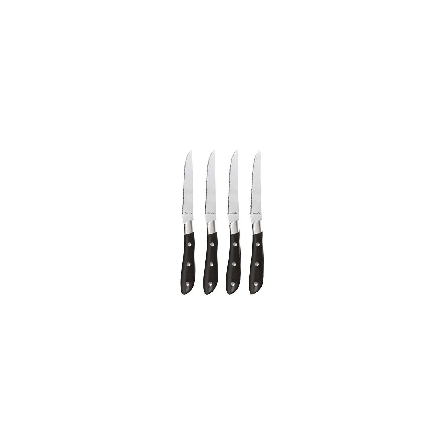 Amefa ACHILLE C 4 COUTEAUX STEAK ABS NOIR 2550A1MB02BR4