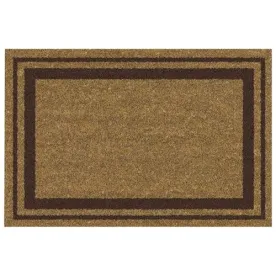 IDMAT TAPIS COCO NATUREL 40X60CM BORD MARRON COCONBORDCOU406