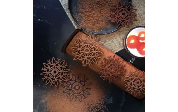 SCRAPCOOKING TAPIS SILICONE DECORS FLOCON 1970