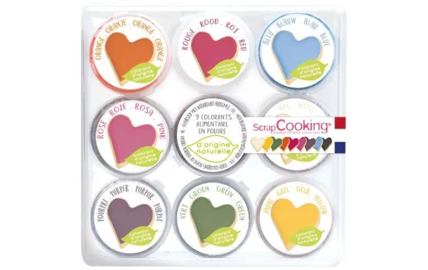 SCRAPCOOKING COLORANTS NATUREL MINI POUDRE LOT DE  4271