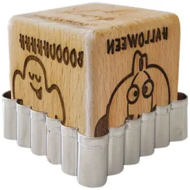 SCRAPCOOKING TAMPON BOIS BISCUITS HALLOWEEN + DECO 5298