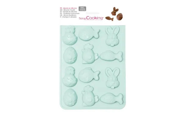 SCRAPCOOKING MOULE CHOCOCAT DE PAQUES SILICONE 6726