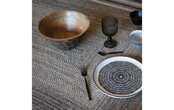 ARDTIME YUCATAN SALADIER BOIS NOIR AVEC INCRUSTATI YUSAL28