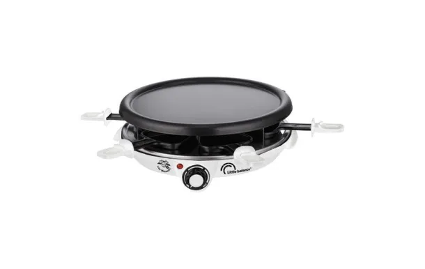 LITTLE BALANCE RACLETTE GRIL CREPES 6P 1200W BLANC 8748