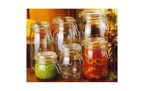 LE PARFAIT Lot de 6 bocaux de 1 L et de diamètre 85 mm