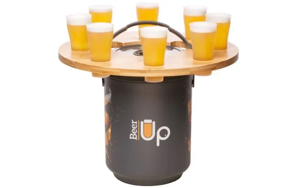 BEER UP PLATEAU BOIS PORTE 8 VERRES POUR BEER UP PLATBUP