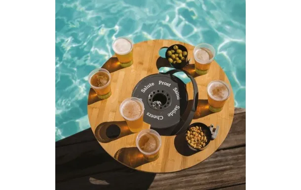 BEER UP PLATEAU BOIS PORTE 8 VERRES POUR BEER UP PLATBUP