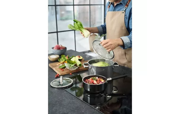 WMF FUSION TEC MINERAL Faitout bas 20cm platinium 0514585290