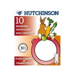 HUTCHINSON Sachet de 10 rondelles Universelles - Classiques - Diamètre 70 mm