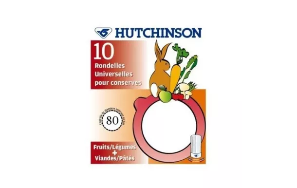 HUTCHINSON Sachet de 10 rondelles Universelles - Classiques - Diamètre 70 mm