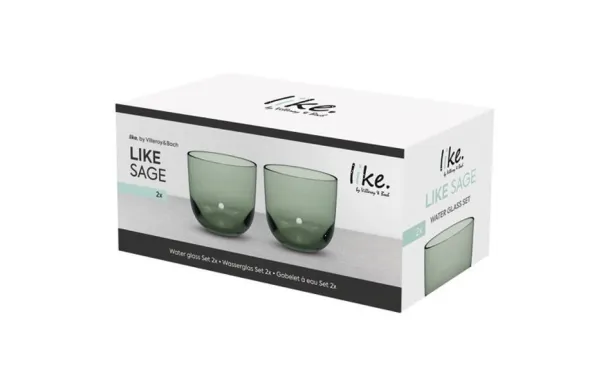 VILLEROY ET BOCH LIKE GOBELET VERT SET 2PCES 19-5177-8180