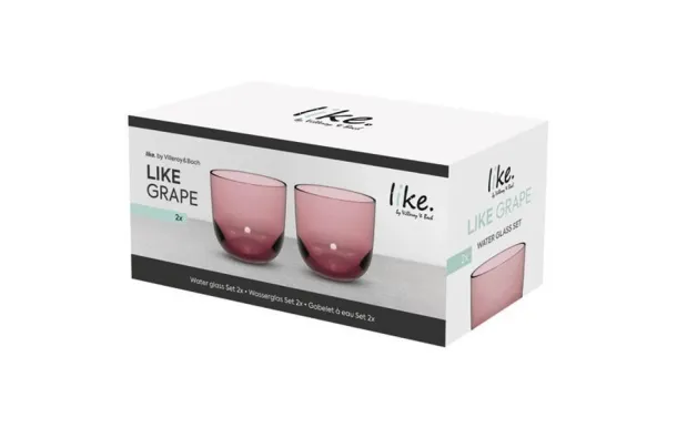 VILLEROY ET BOCH LIKE GOBELET ROUGE SET 2PCES 19-5178-8180