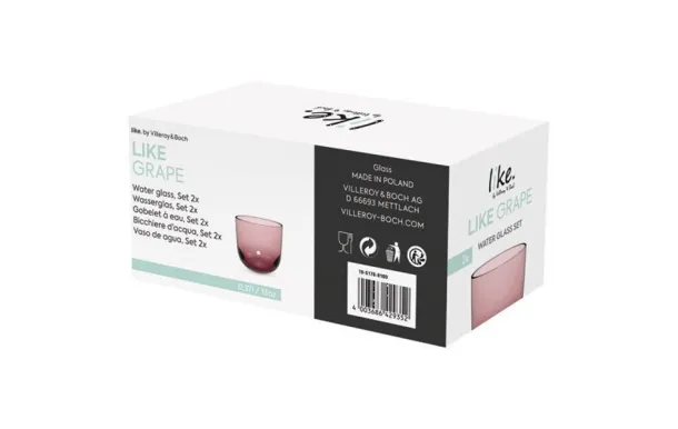 VILLEROY ET BOCH LIKE GOBELET ROUGE SET 2PCES 19-5178-8180