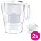 BRITA ALUNA CALENDAR CARAFE BLANC +2 CARTOUCHES 1055378