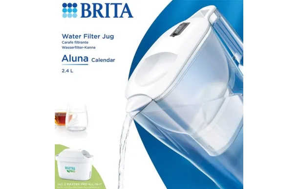 BRITA ALUNA CALENDAR CARAFE BLANC +2 CARTOUCHES 1055378