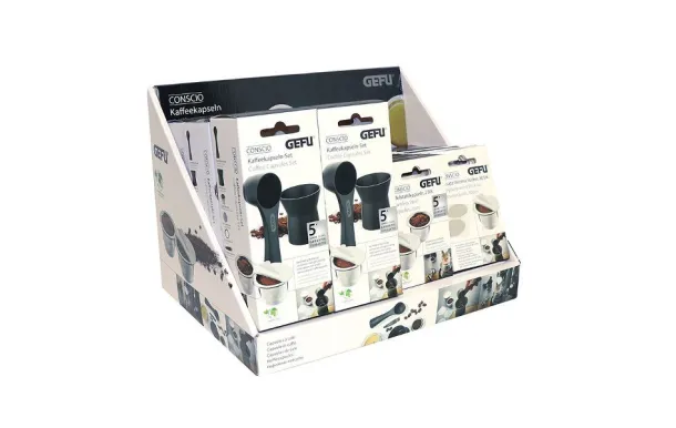 GEFU PRESENTOIR CAPSULES DE CAFE CONSCIO+OPERCULES 12723