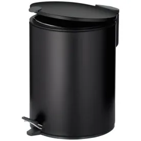 KELA POUBELLE 5L MATS 27CM METAL*NOIR*N 23702