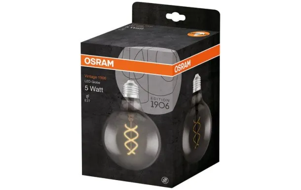 OSRAM 1906 GLOBE 125MM CLAIR FIL.SPI.SMOKE 5 4058075269989