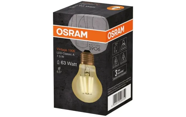 OSRAM 1906 STD CLAIR FILA.OR 7.5W E27 CHD BT 4058075293359