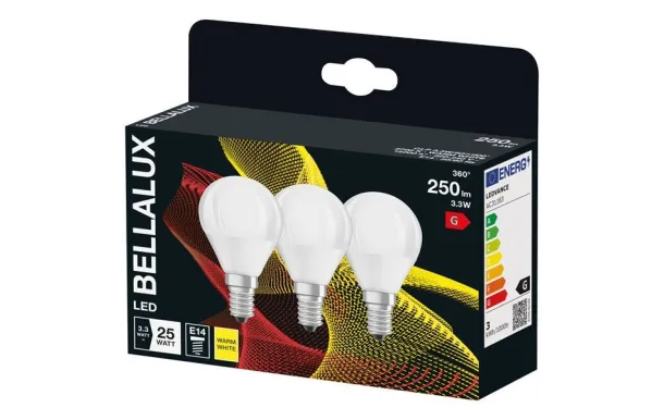 BELLALUX BELLALUX LED DEPOL SPH E14 3.3W CHA.X3 4058075409989
