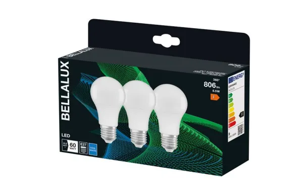 BELLALUX BELLALUX LED DEPOL STD E27 8.5W FRO.X3 4058075595460