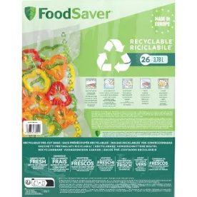 FOODSAVER FOODSAVER 26 SACS RECYCLABLES  (3.78L) FSBE3202X-01
