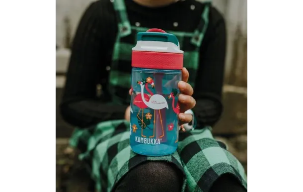 KAMBUKKA BIBO GOURDE ENFANT LAGOON 400ML FLAMINGO 11-04052