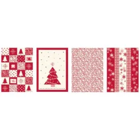 TISSAGES DE BEAULIEU TORCHON COTON NOEL RED 50X70C CHRISRED227182