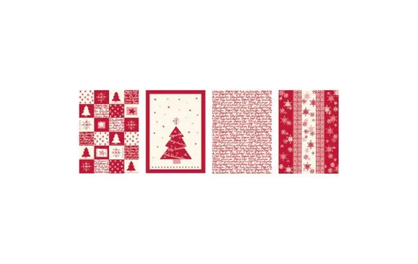 TISSAGES DE BEAULIEU TORCHON COTON NOEL RED 50X70C CHRISRED227182