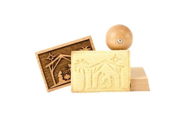 PATISSE TAMPON DECO RECTANGULAIRE NATIVITÉ 13277