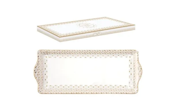 EASY LIFE FESTIVE COFFRET PLAT A CAKE 35 X 15 CM E 1109FESV