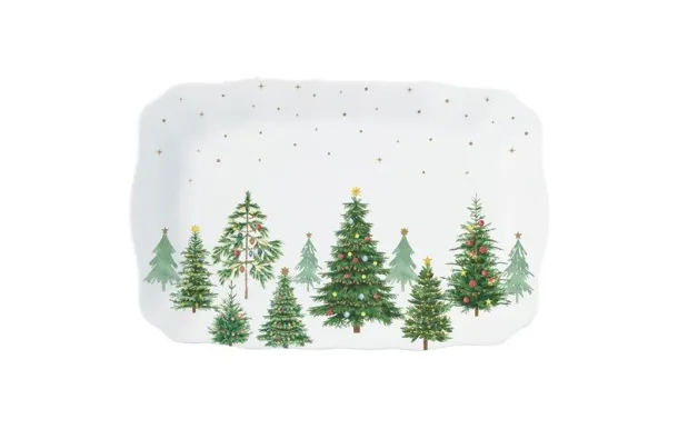 EASY LIFE FESTIVE TREES COFFRET PLAT DE SERVICE 35 1483FTRE