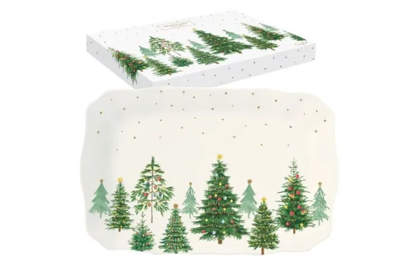EASY LIFE FESTIVE TREES COFFRET PLAT DE SERVICE 35 1483FTRE