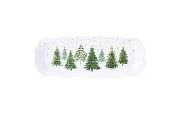 EASY LIFE FESTIVE TREES COFFRET PLAT A CAKE 37 X 1 1482FTRE