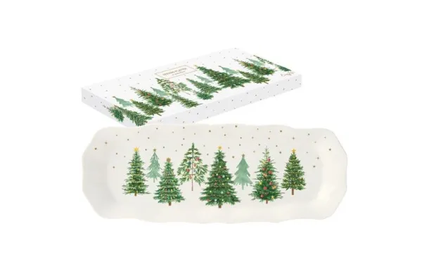 EASY LIFE FESTIVE TREES COFFRET PLAT A CAKE 37 X 1 1482FTRE