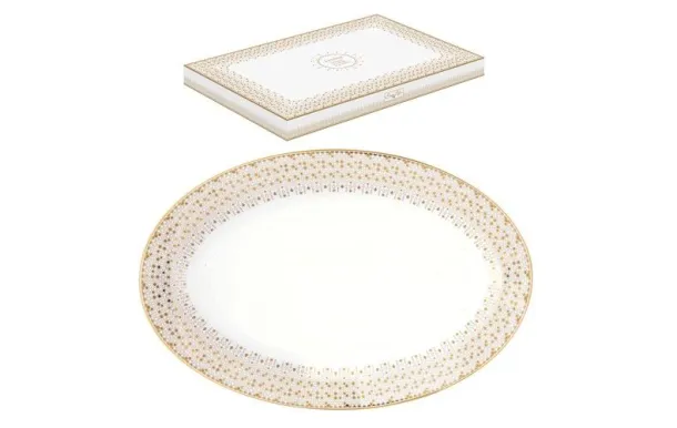 EASY LIFE FESTIVE COFFRET PLAT OVAL 35 x 23,5 CM E 1116FESV