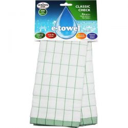 E-CLOTH Torchon microfibre 60 x 40 cm Vert - E-towel