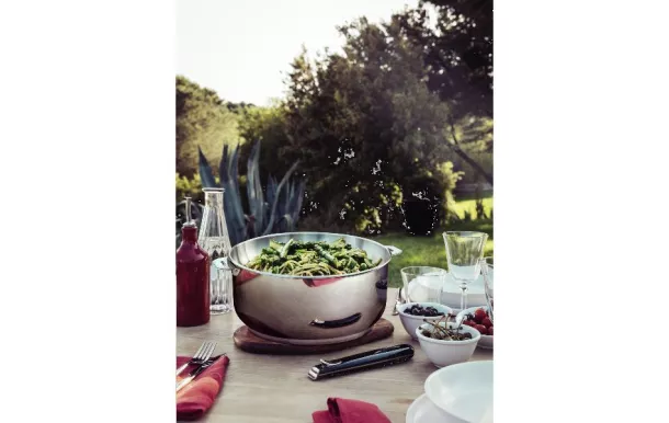 LAGOSTINA Set 3 casseroles 16 / 18 / 20 cm inox + poignée - Salvaspazio