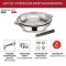 LAGOSTINA Lot 2 poêles 204 et 28 cm inox + poignée - Salvaspazio+