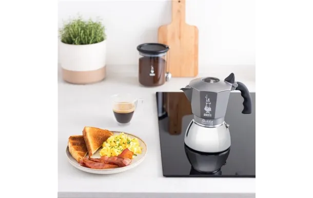 BIALETTI BRIKKA CAFETIERE INOX IND 4T NOIR 0007317