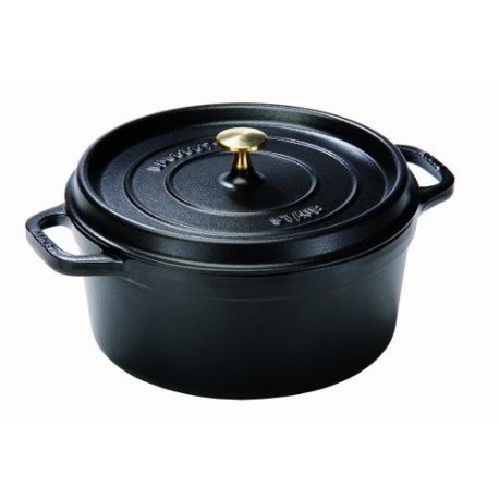 STAUB - Cocotte fonte Ronde 20 cm Noir - 1102025