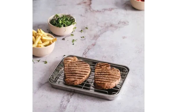 LACOR PLAT A FOUR AVEC GRILLE 21,5X15X2CM 15562