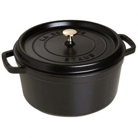 STAUB - Cocotte en fonte  Ronde 24 cm Noir - 1102425