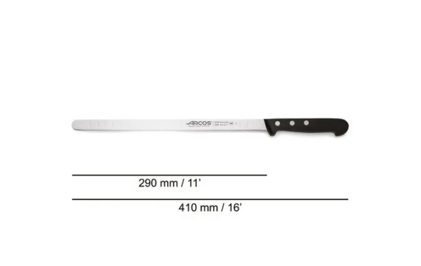 ARCOS COUTEAU A SAUMON FLEXIBLE ALVEOLE 290 MM. 284004