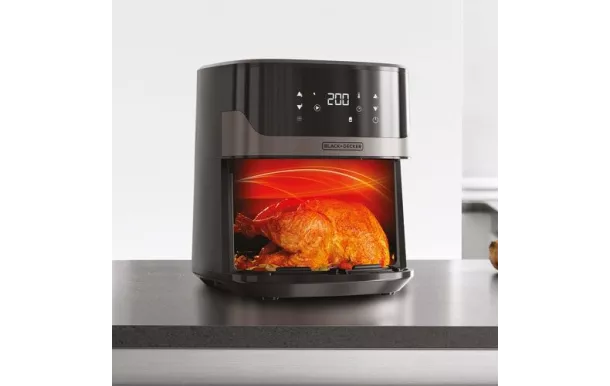 BLACK & DECKER Friteuse à air chaud 1,3 kg - BXAF6500E