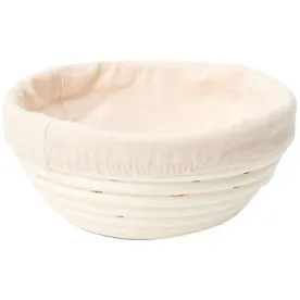 PATISSE BANNETON OSIER ROND 25CM AVEC TOILE COTON 92050